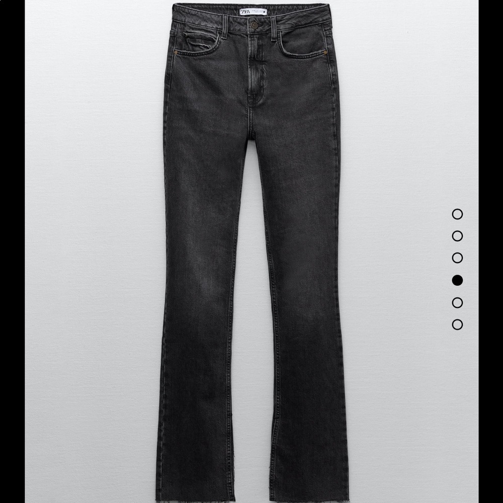 Zara Slim Flare Fitted High Rise Jean - Size 6